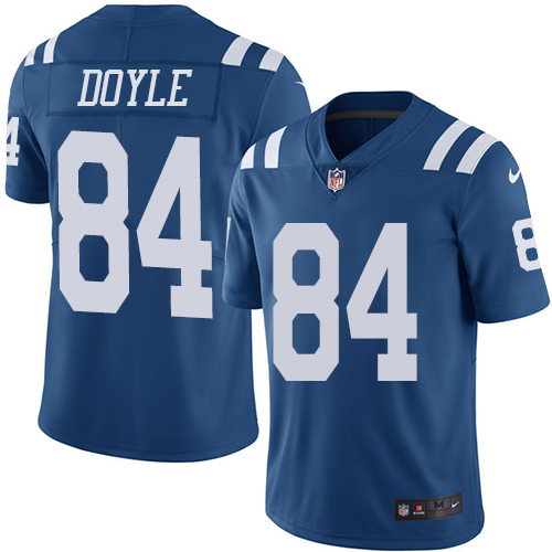 Indianapolis Colts #84 Limited Jack Doyle Royal Blue Nike NFL Men Rush Vapor Untouchable jersey